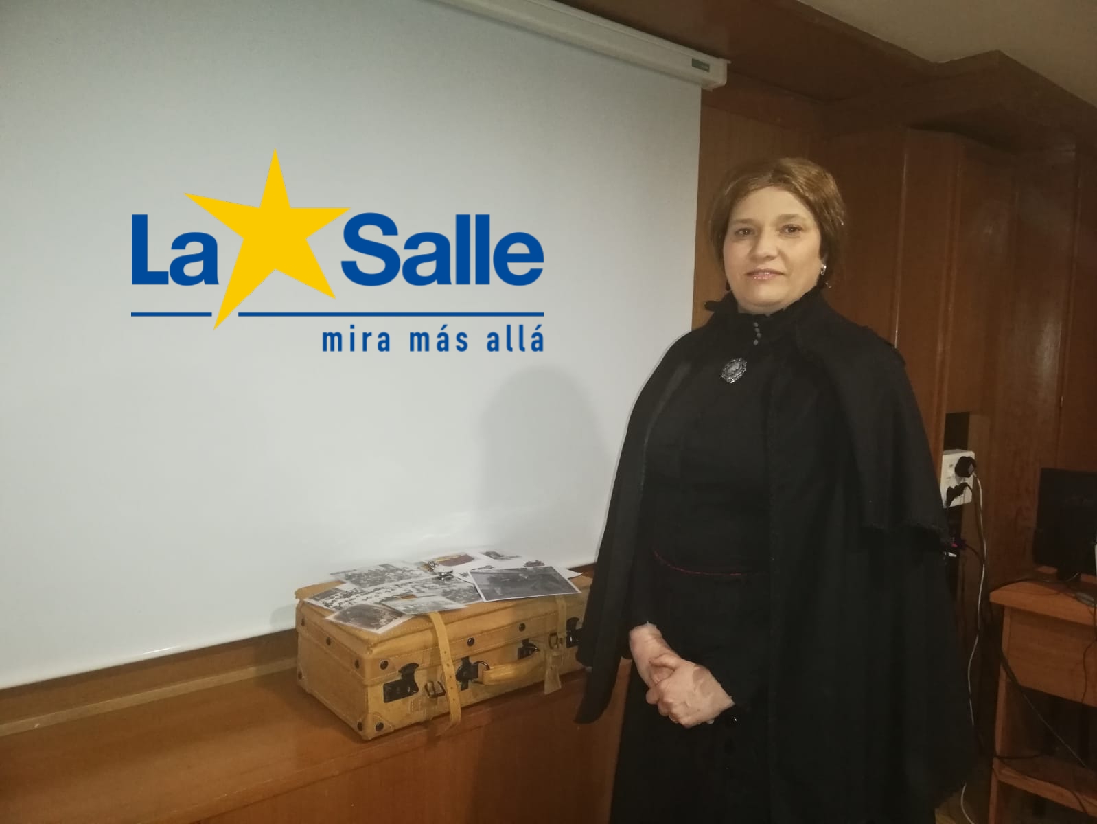 Doña Amalia visita La Salle Alcoi